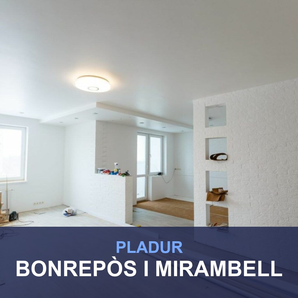 Pladur en Bonrepòs i Mirambell: tabiques, techos y trasdosados